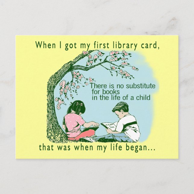 Librarian Library Postcard (Front)