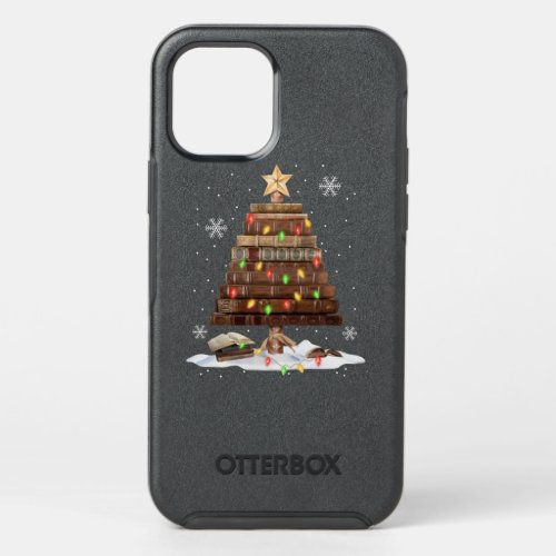 Librarian Library Tree Christmas Book Lover Reader OtterBox Symmetry iPhone 12 Pro Case