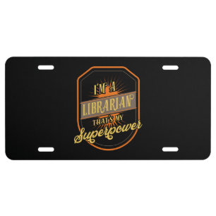 Librarian License Plate