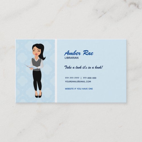 Librarian Logo Business Cards