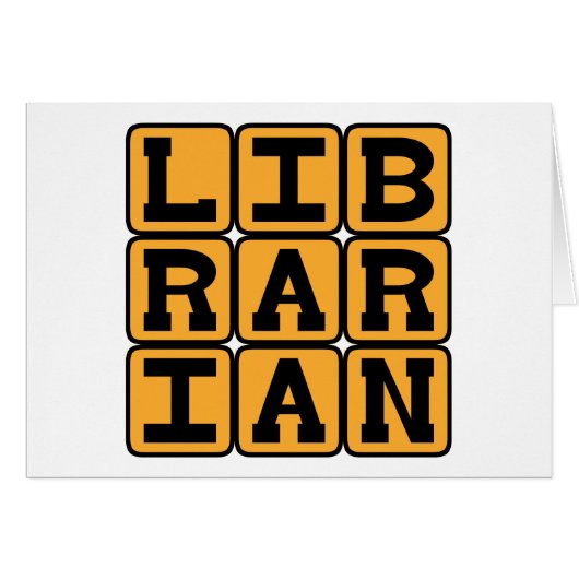 Librarian, Master of Books Cards (Front Horizontal)