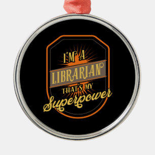 Librarian Metal Ornament