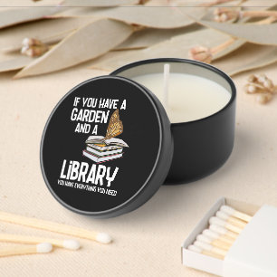 Librarian Nerd and Gardener Club Swag Mini Candle Favors