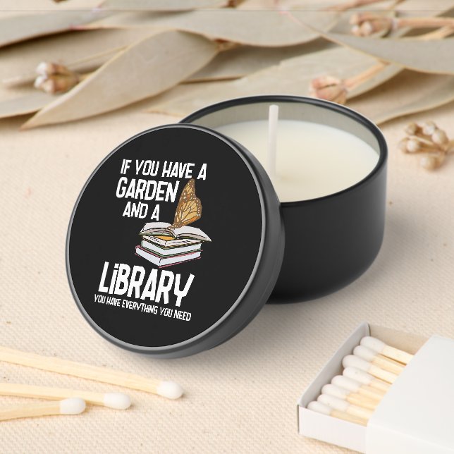 Librarian Nerd and Gardener Club Swag Mini Candle Favors (Insitu)