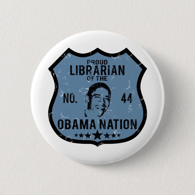 Librarian Obama Nation Button (Front)