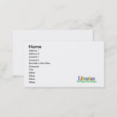 Librarian Original Search Engine Business Card (Front/Back)