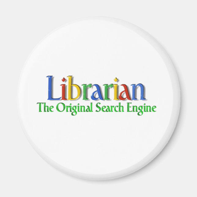 Librarian Original Search Engine Magnet (Front)