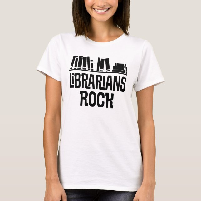 Librarian Quote Ladies Tee Shirt (Front)