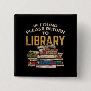 Librarian Reading Gift Button
