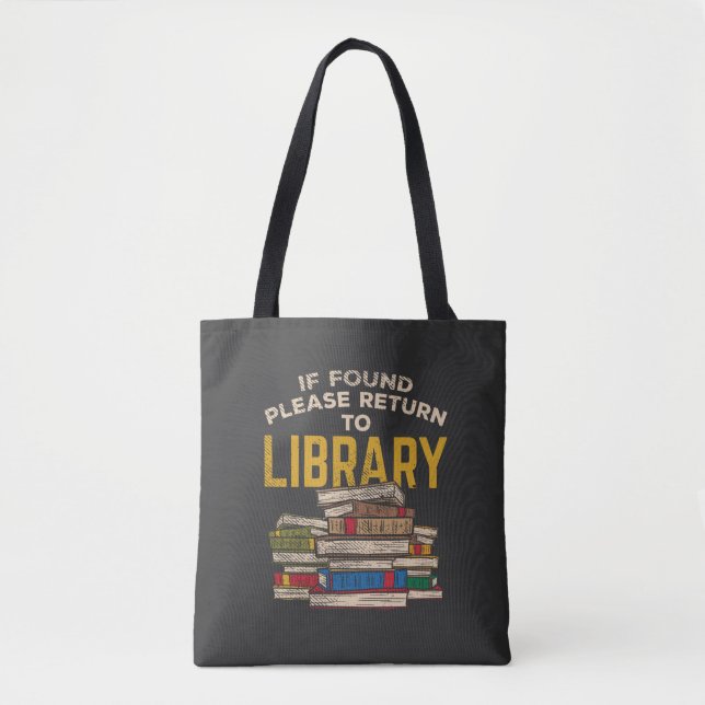 Librarian Reading Gift Tote Bag (Front)