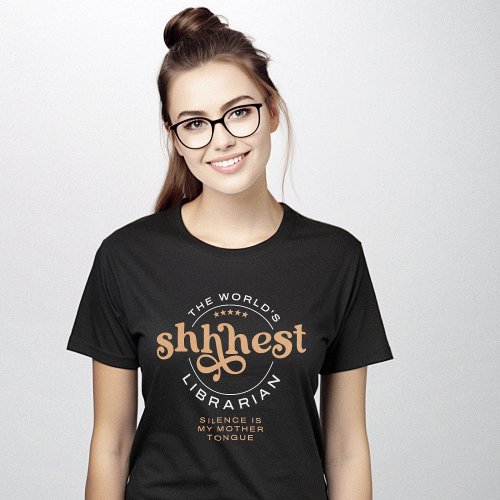 Librarian Shhh Elegant T_Shirt