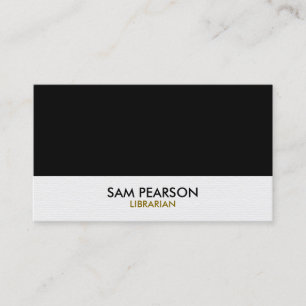Librarian Simple Business Card