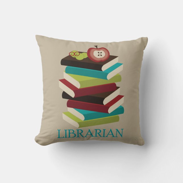 Librarian Throw Pillow Gift (Front)