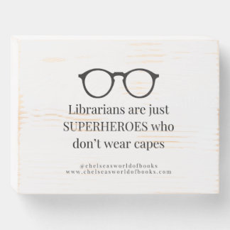 Librarian Wall ART Wooden Box Sign