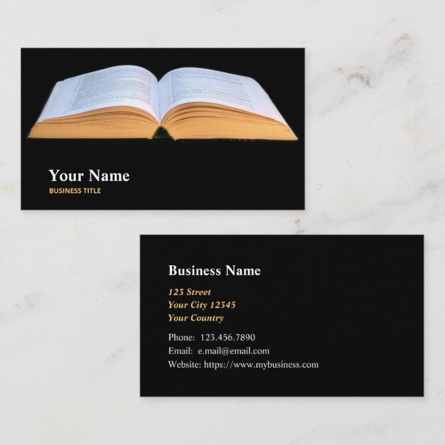 Librarians Media Collections Specialists Business Card (Front/Back)