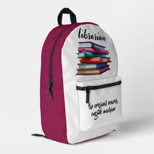 Librarians Printed Backpack