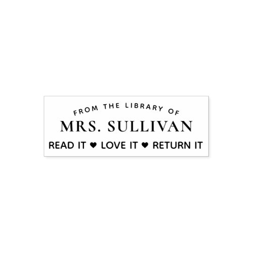 Librarians Read It Love It Return It Personalized Self_inking Stamp