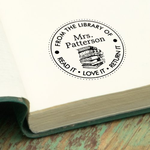 Librarians Read It Love It Return It Personalized Self_inking Stamp