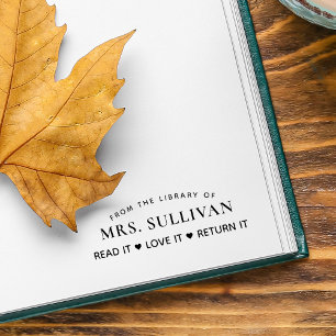 Librarians Read It Love It Return It Personalized Self-inking Stamp