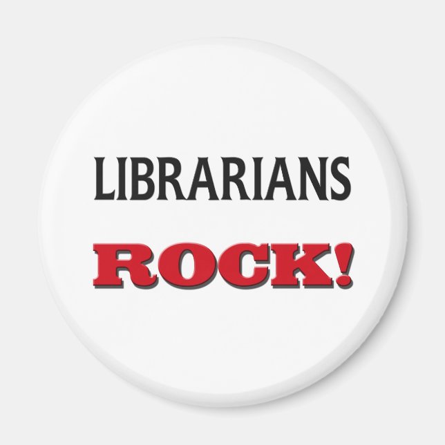 Librarians Rock Magnet (Front)