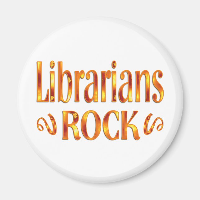 Librarians Rock Magnet (Front)