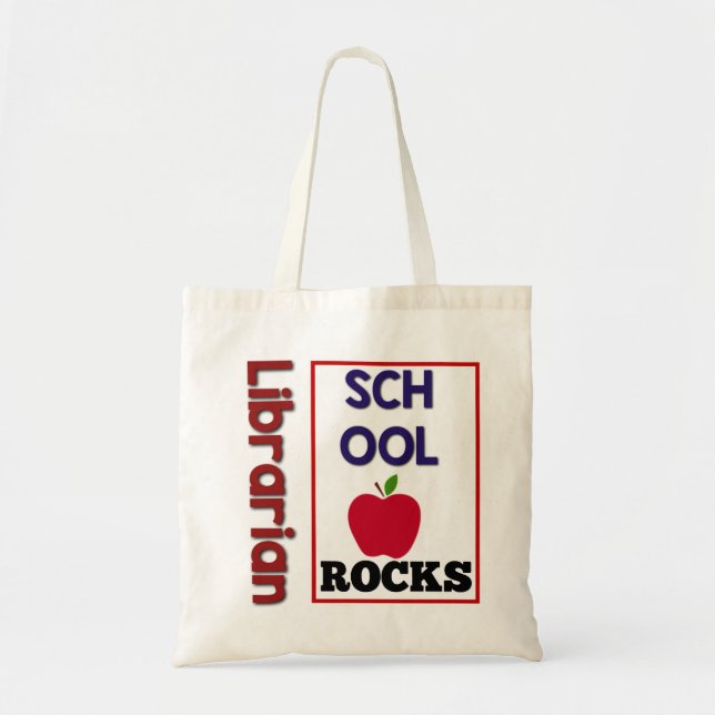 Librarian's School Rocks Tote Bag (Front)