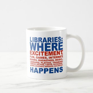 Libraries excitement mug