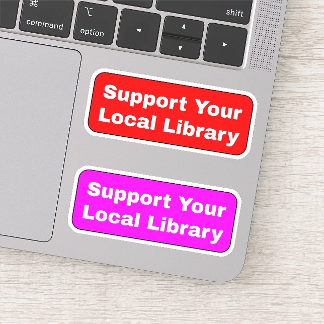 (Libraries Librarians) Support Your Local Library Sticker (Detail)