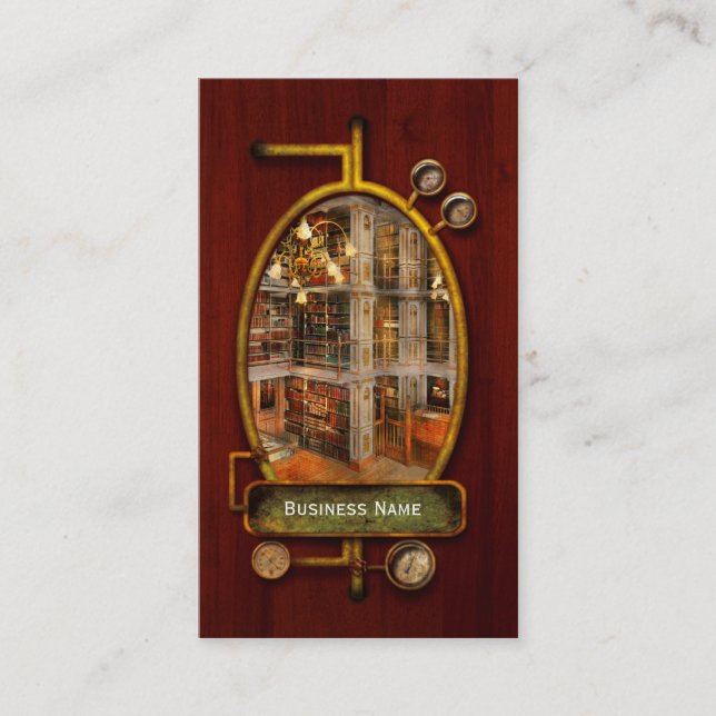 Library - A literary classic 1905 Business Card (Front)