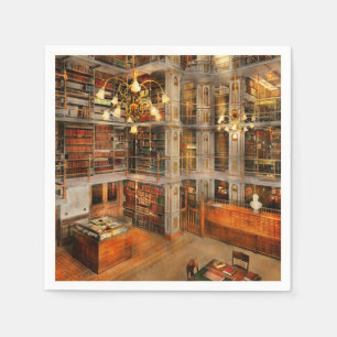Library - A literary classic 1905 Napkins