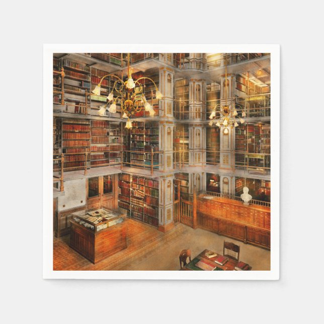 Library - A literary classic 1905 Napkins (Front)