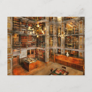 Library - A literary classic 1905 Postcard