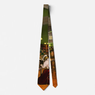 Library - Adult's reading 1900 Neck Tie