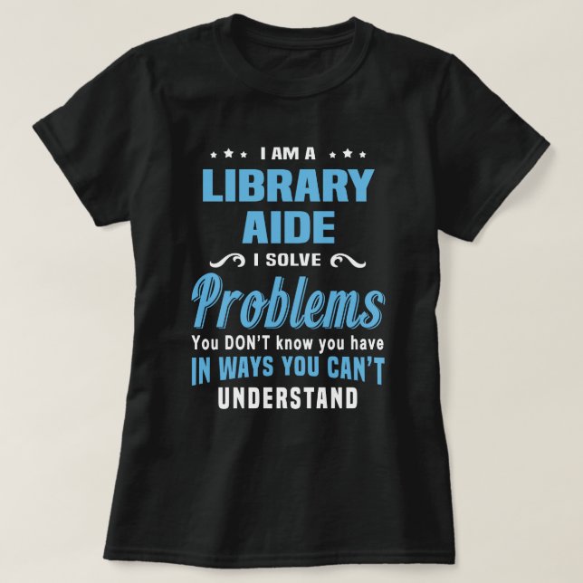 Library Aide T-Shirt (Design Front)