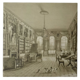 Library as Sitting Room, Cassiobury Park, c.1815, Ceramic Tile