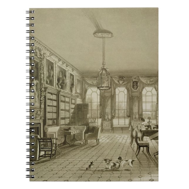 Library as Sitting Room, Cassiobury Park, c.1815, Notebook (Front)