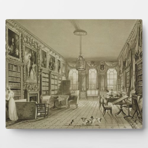 Library as Sitting Room Cassiobury Park c1815 Plaque