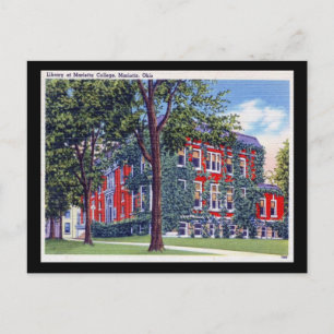 Library at Marietta College, Ohio Vintage Postcard