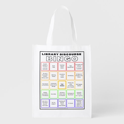 Library Bingo  Library Twitter Tote