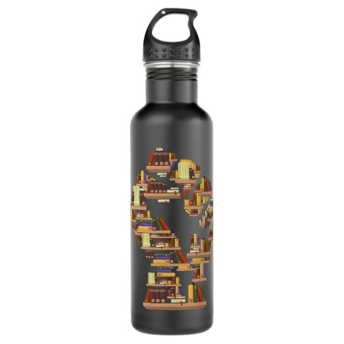 Library Book Hand Black History Month Black Histor Stainless Steel Water Bottle