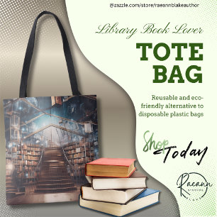 Library Book Lover Tote Bag