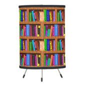 Library Book Shelf Pattern for Readers Tripod Lamp (Back)