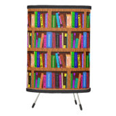 Library Book Shelf Pattern for Readers Tripod Lamp (Right)