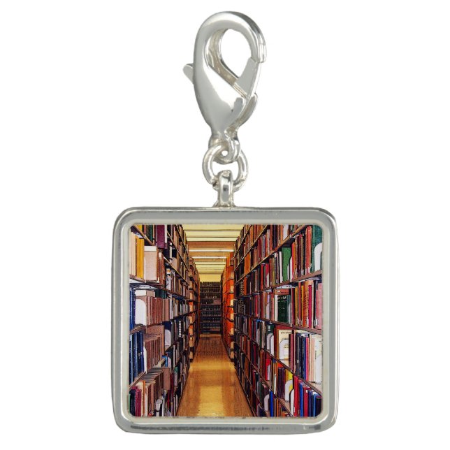 Library Book Shelves Charm (Front)
