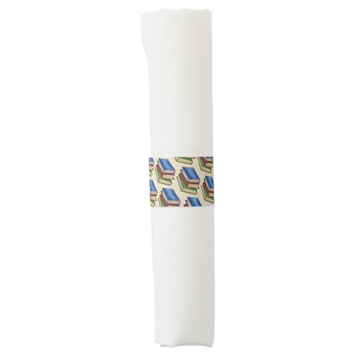 Library Book Stack Teacher Librarian Education Napkin Bands