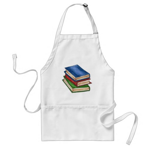 Library Book Stack Teacher Librarian Educator Gift Adult Apron