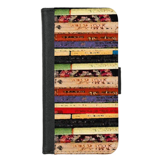 Library Books Abstract iPhone 8/7 Wallet Case
