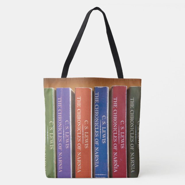 Library Books All-Over-Print Tote Bag (Front)