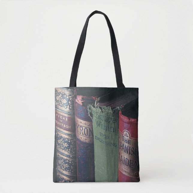 Library Books All-Over-Print Tote Bag, Medium (Front)