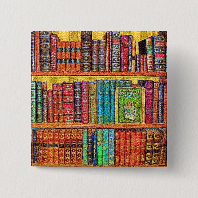 Library Books Button (Front)